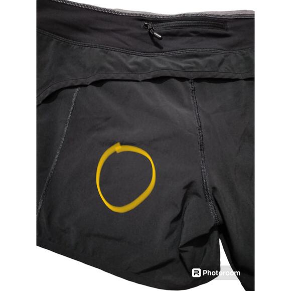 Lululemon run speed up black gray shorts size 8 - Picture 11 of 11